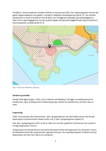 Et kart som viser regulering av et område (Sildpollen) med fargekodet arealdel og en markør for eiendommen.