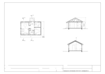 Etasjeplan (PLAN) og snittegninger (SNITT A-A og SNITT B-B) for en bolig i Ålesund.
