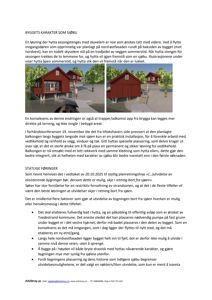 Illustrasjon av en rød hytte med skyvelem, sett fra sjøen.