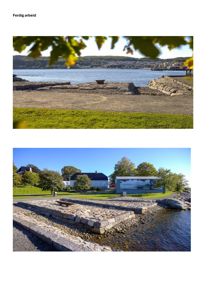 Fotografier av et ferdigprosjekt ved vannet, inkludert en utsikt over vannet og en bygning ved kysten.