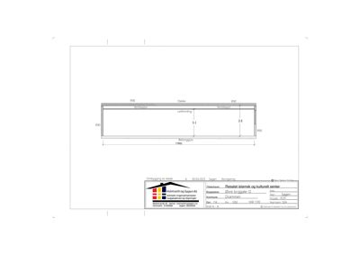 Teknisk detaljtegning som viser etasjehøyder (3.1 og 3.5) og romfordeling (Ventilasjon, Lemning, Ventilasjon) i en bygning.