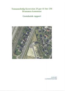 Flyfoto eller kartutsnitt som viser eiendommen og nabolaget i Drammen kommune.