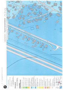 Kart over Løsmasser med overlag for flomrisikoområder og bygninger.