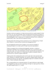 Et utsnitt fra en kommuneplan som viser arealbruk og bebyggelse, med en spesifikk eiendom markert med en rød sirkel.